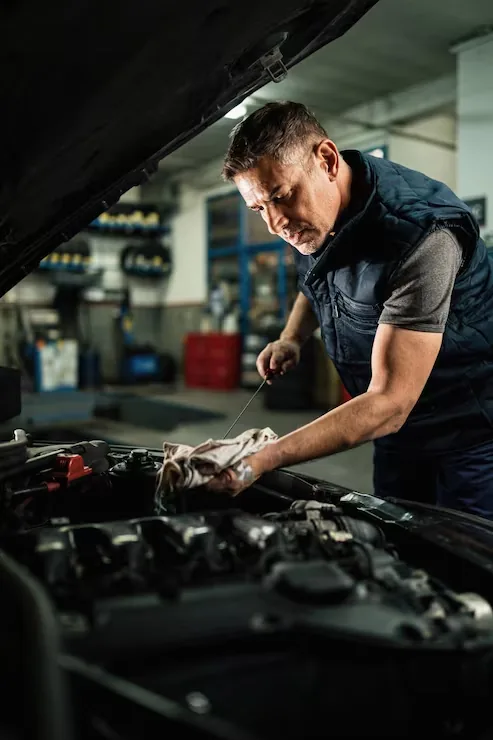 Verificação do óleo do motor